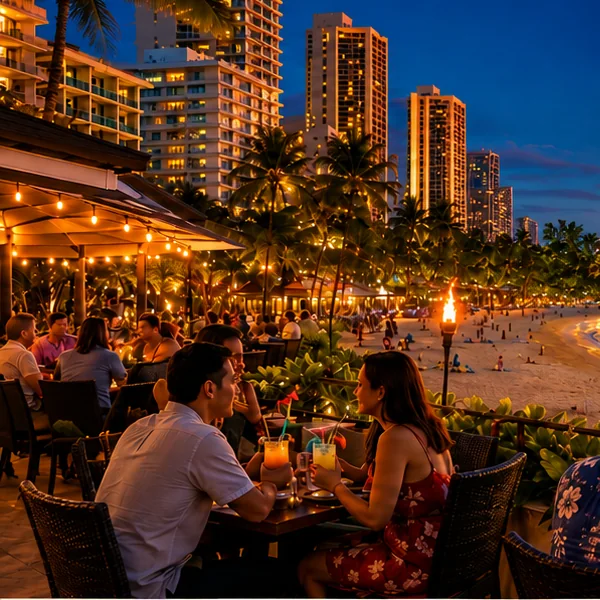 Waikīkī evening dining and nightlife